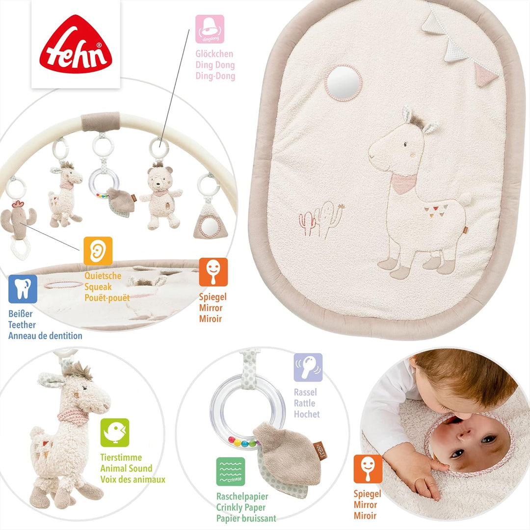 Fehn 058017 3-D-Activity-Decke Peru – Spielspass zum Fühlen & Greifen für Babys und Kleinkinder ab 0