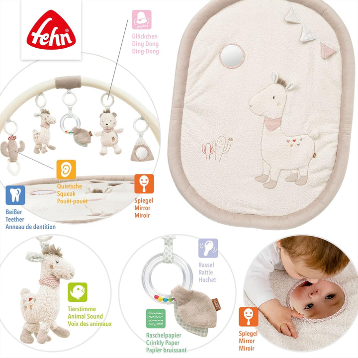 Fehn 058017 3-D-Activity-Decke Peru – Spielspass zum Fühlen & Greifen für Babys und Kleinkinder ab 0