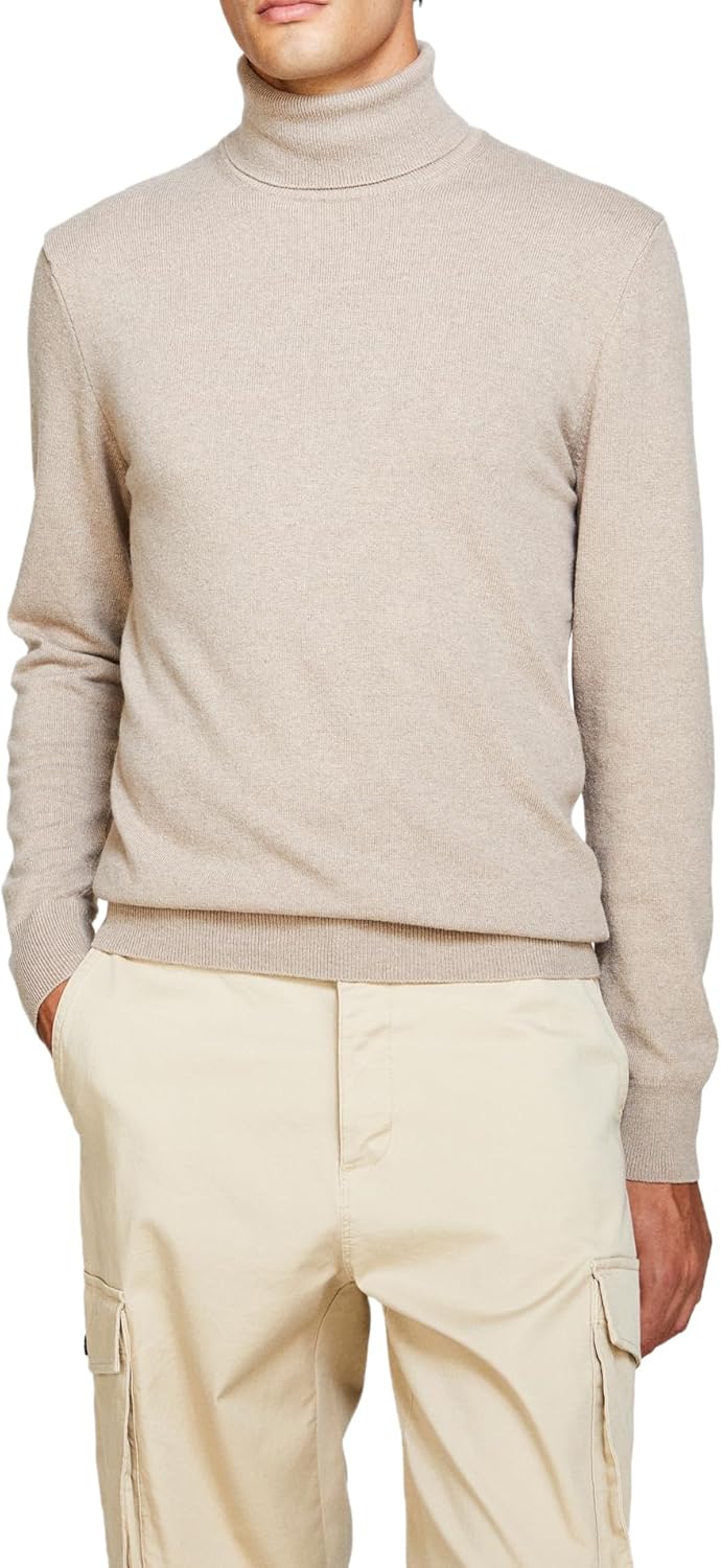 SISLEY Herren Sweater XL Beige Melange 64b, XL Beige Melange 64b