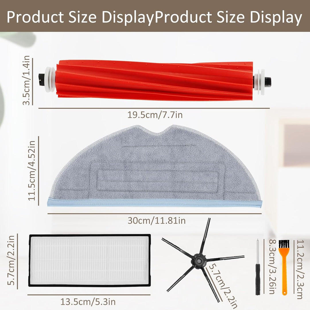 Zubehör Ersatzteile Kompatibel für Xiaomi Roborock S7 S7+ S7 Plus S7 MaxV S7 Pro S7 MaxV Ultra Saugr