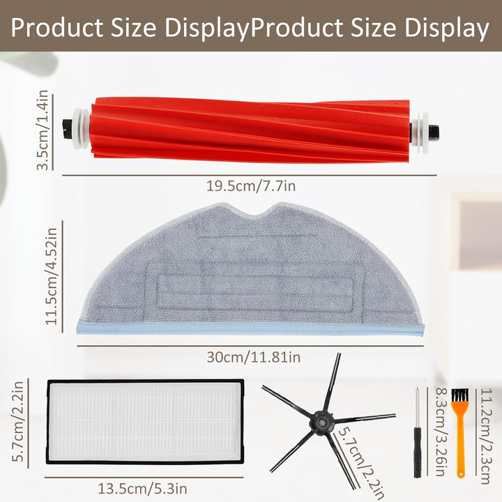 Zubehör Ersatzteile Kompatibel für Xiaomi Roborock S7 S7+ S7 Plus S7 MaxV S7 Pro S7 MaxV Ultra Saugr