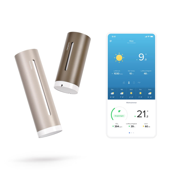 Netatmo Wetterstation ORIGINAL - 2. Generation, Innen & Aussen, Temperatur, Luftfeuchtigkeit, Luftqu