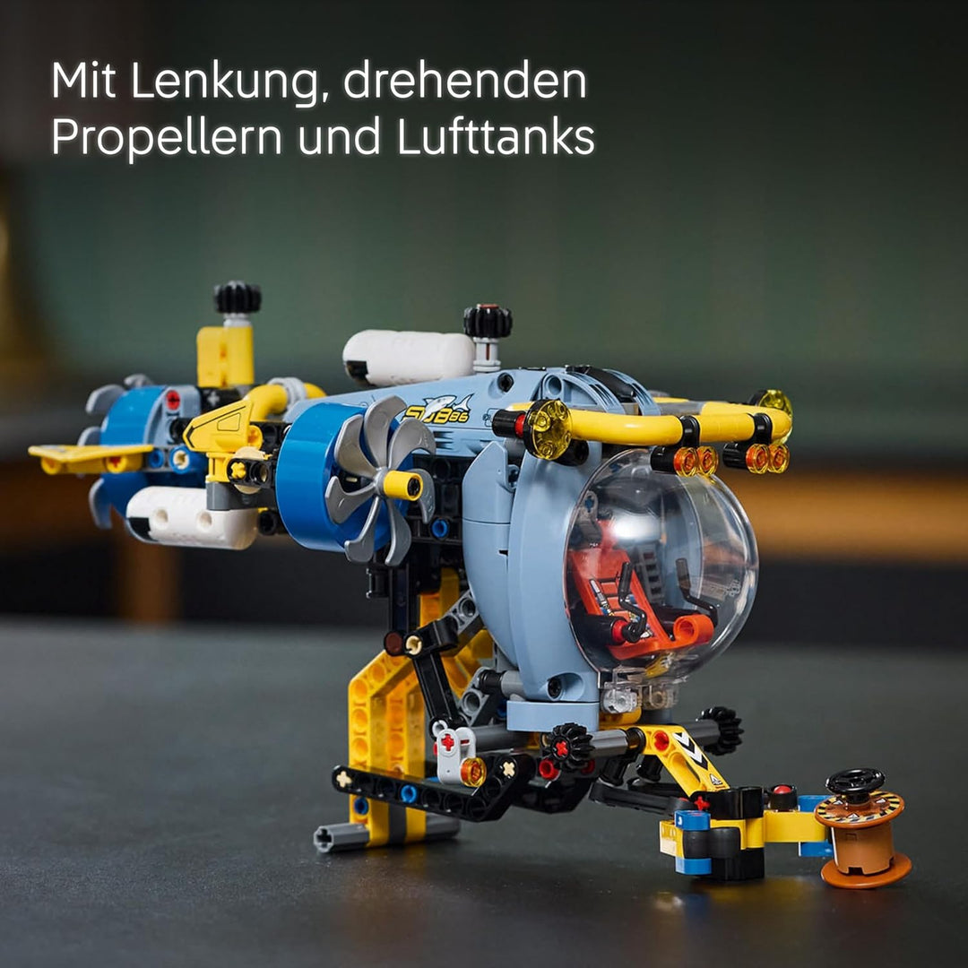 LEGO Technic Tiefseeforscher U-Boot Spielzeug, Bauspielzeug für Kinder, Jungen und Mädchen ab 9 Jahr