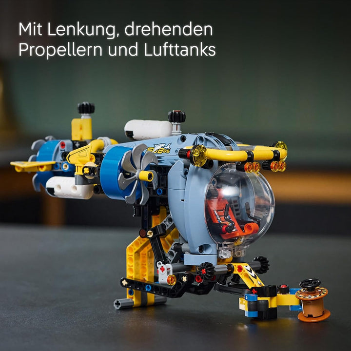 LEGO Technic Tiefseeforscher U-Boot Spielzeug, Bauspielzeug für Kinder, Jungen und Mädchen ab 9 Jahr