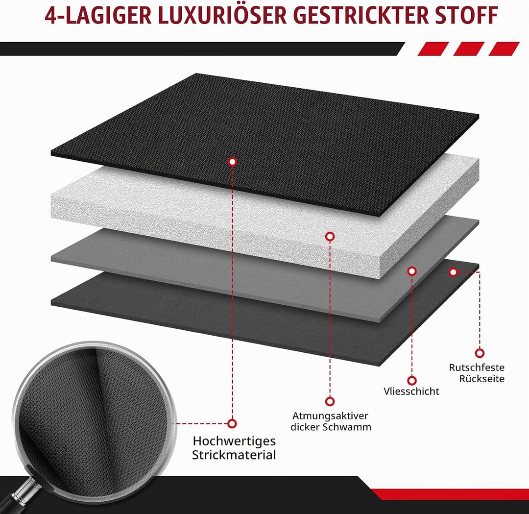 Sitzbezüge Auto für 2006-2025 FIAT Ducato Citroen Jumper- 2+1, Autositzbezüge Auto-Sitzschoner Schon