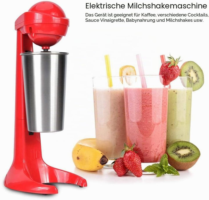Doppelkopf-Milchshake machen und trinken Mixer Elektrische Milchshake-Maschine Kaffeemilch-Mixer für