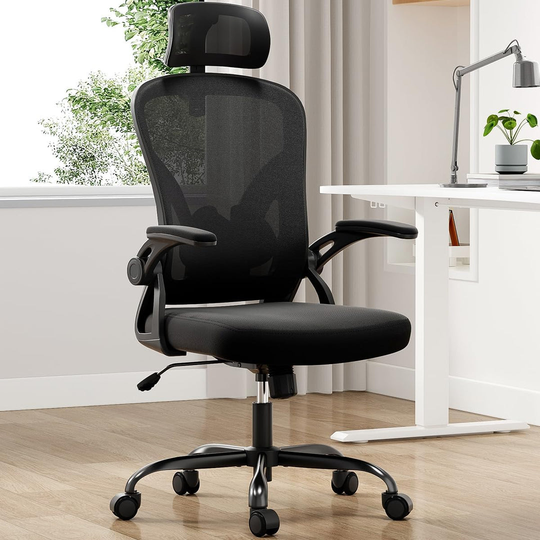 Farini Höhenverstellbar Ergonomischer Stuhl Schreibtisch Stuhl Bürostuhl Bequem mit Kopfstütze, Home