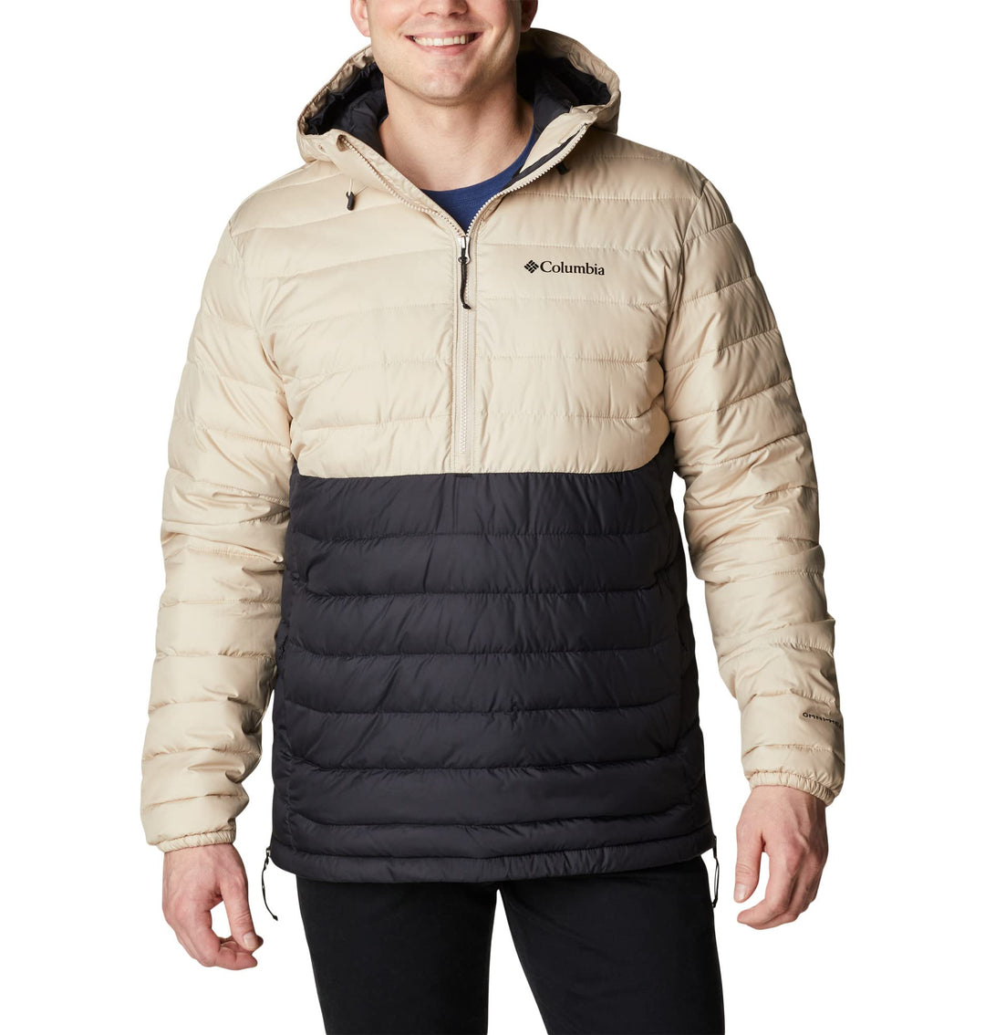 Columbia Herren Powder Lite Isolierte Jacke im Anorak-Stil Ancient Fossil, Black S, Ancient Fossil,
