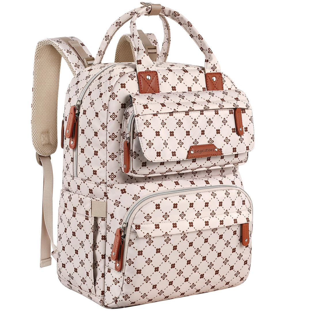 Legestori Diaper Bag Backpack, Baby Girl Diaper Bag with Insulated Pockets and Stroller Straps Pink0