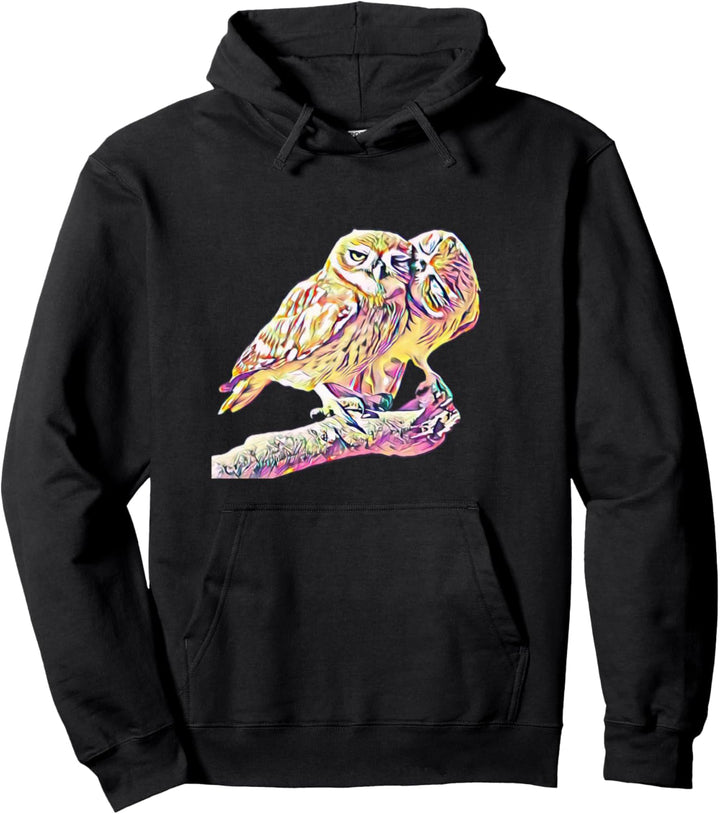 Eule Motiv Raubvogel Vögel Tiere Schnabel Krallen Eulen Pullover Hoodie