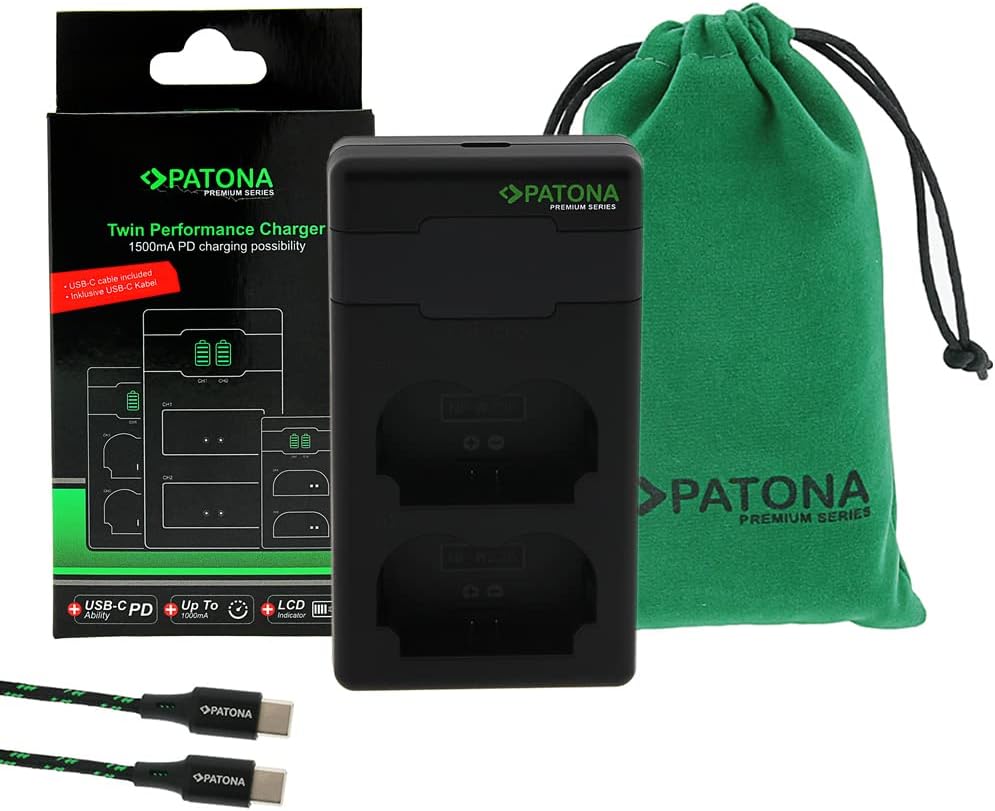 PATONA V1 Protect 2X Akku NP-W235 (2400mAh) inkl. NTC-Sensor und V1 Gehäuse - mit PD Performance USB