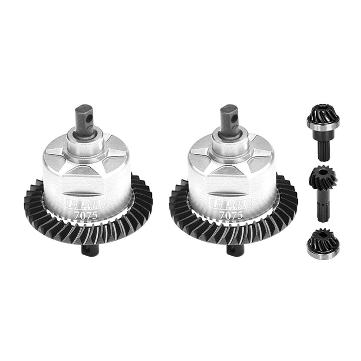 4140 Carbon Steel + 7075 Alloy Front & Rear Complete Differential for Traxxas 1/16 Mini Maxx 4WD RTR