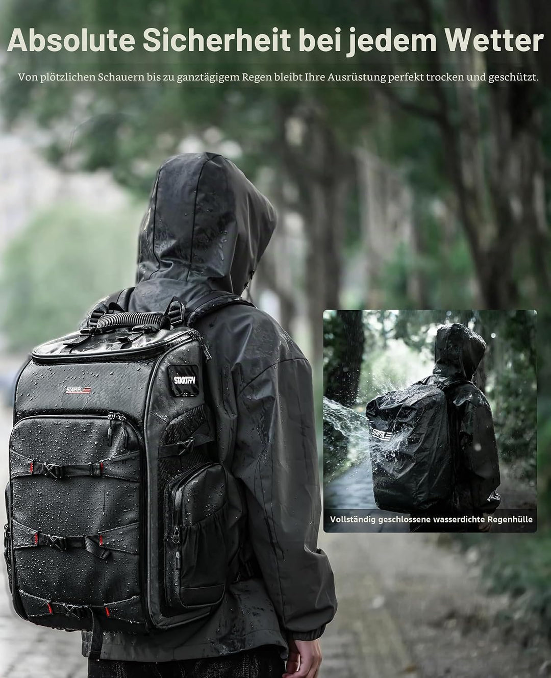 FPV Drohnen Rucksack-Professionelle Wasserdichte Umhängetasche für FPV Racing Quadcopter/FPV-Brille/