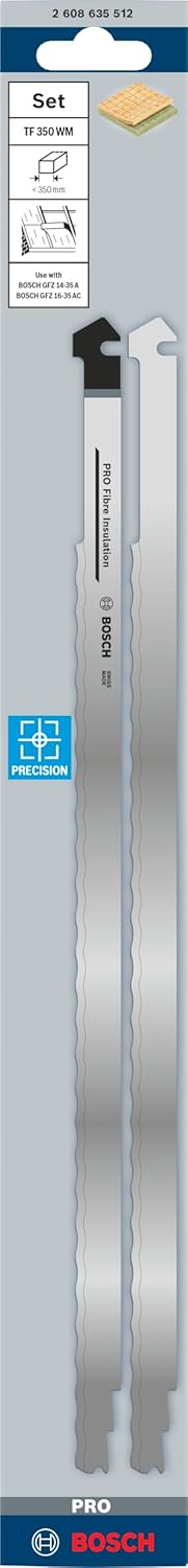 Bosch Professional 2608635512 Sägenzubehör 2 Wellenschliffmesser TF 350WM