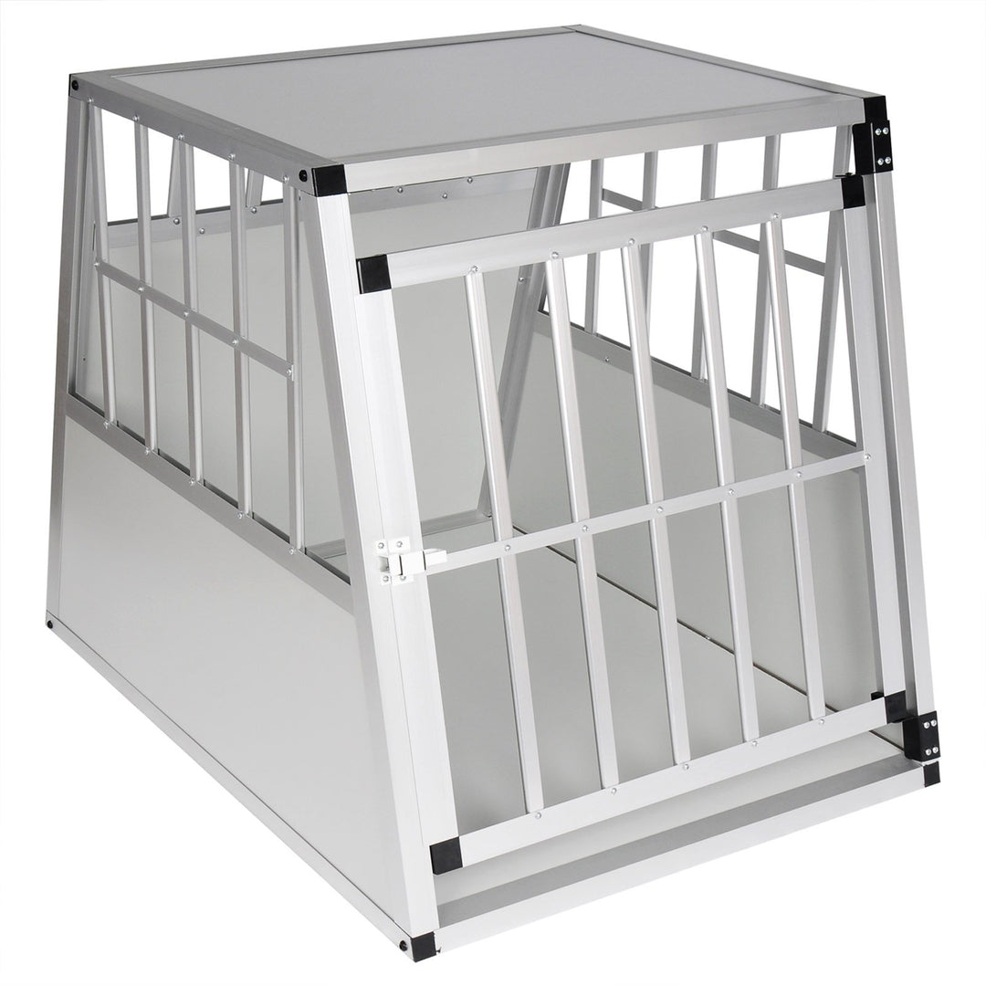EUGAD Hundetransportbox Alu Hundebox Reisebox Autobox für grosse Hunde Husky Samojede Weimaraner Bor