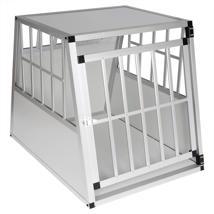 EUGAD Hundetransportbox Alu Hundebox Reisebox Autobox für grosse Hunde Husky Samojede Weimaraner Bor