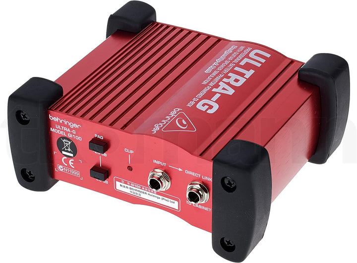 Behringer ULTRA-G GI100 Professionelle batterie-/phantomgespeiste DI-Box mit Gitarren-Lautsprecher-E