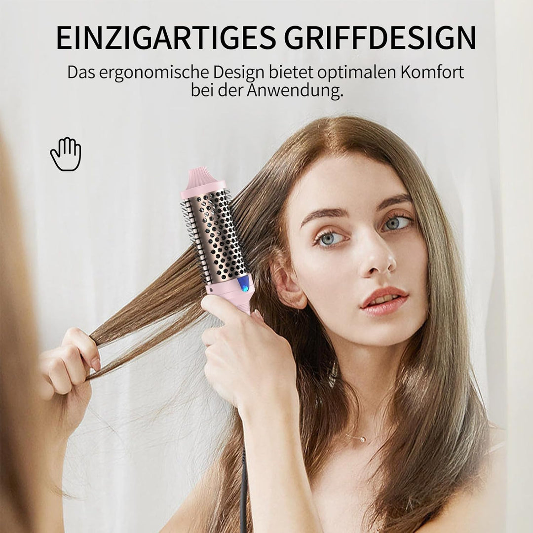K&K Thermobürste Keratin Thermal Brush Protect Beheiztes Fass Heisse Haarbürste, Ionisch Glatt Schei