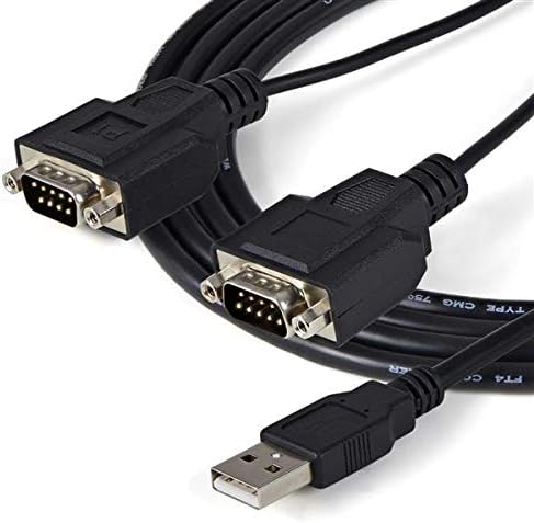 StarTech.com 2 Port FTDI USB auf Seriell RS232 Adapter - USB zu RS-232 Adapterkabel / Konverter 2 Po