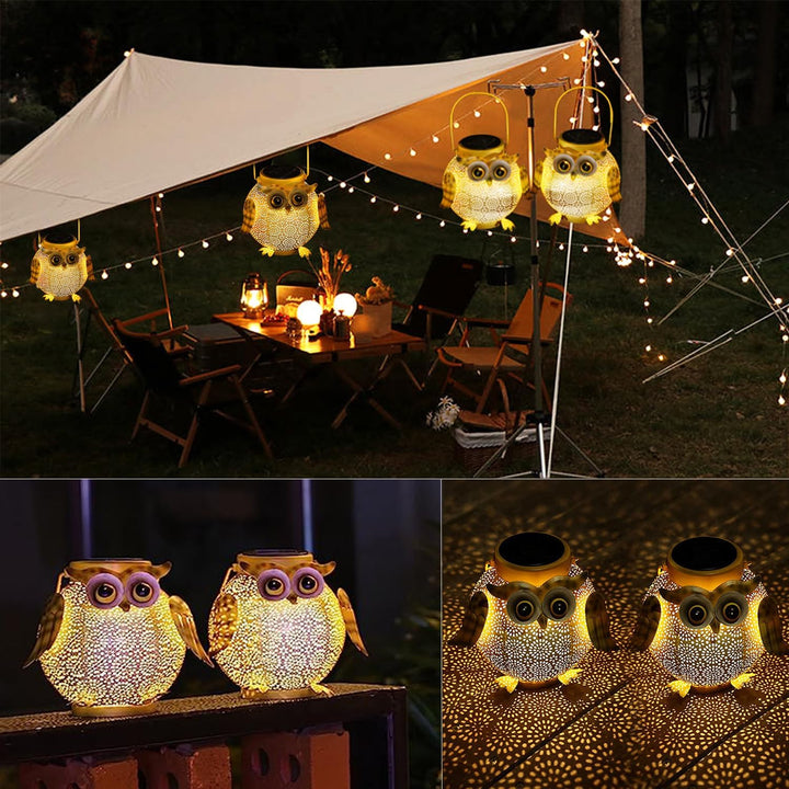2 Stück Solarleuchten Garten im Freien LED Solar Laterne Hängend Outdoor IP44 Wasserdicht Solarlampe