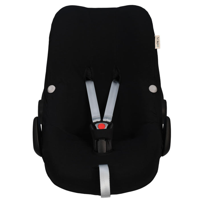 JYOKO KIDS Bezug für Autositz kompatibel mit Pebble Maxi Cosi Pebble Pro I-Size, aus Baumwolle (Blac