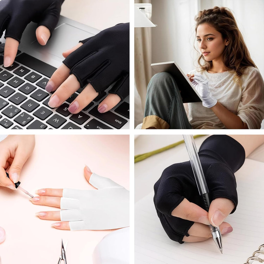 9 Paar Baumwollhandschuhe Fingerlos Fingerlose Baumwollhandschuhe Baumwollhandschuhe Ohne Finger Bau