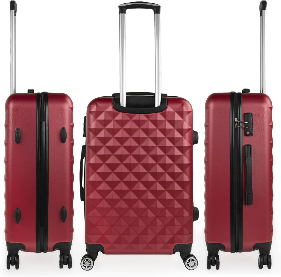 ITACA - Spielkoffer 4 Räder. Reisekoffer Set. Grosser, mittlerer Koffer und Kabinenkoffer. Reisekoff