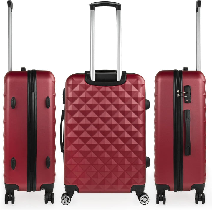ITACA - Spielkoffer 4 Räder. Reisekoffer Set. Grosser, mittlerer Koffer und Kabinenkoffer. Reisekoff