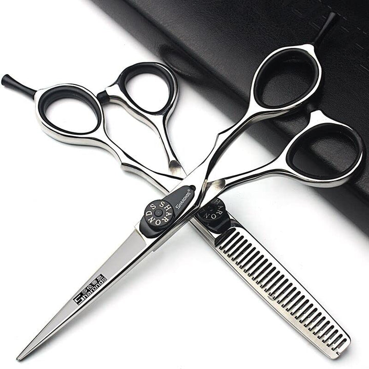 5,5/6 Zoll japanischer 440C Laser Haarschneidesalon professioneller Friseur Ausdünnung Haarschnitte