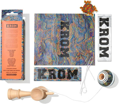 Original KROM Pro Kendama - Noia 5 - aus Holz für Anfänger und Fortgeschrittene - Geschicklichkeitss