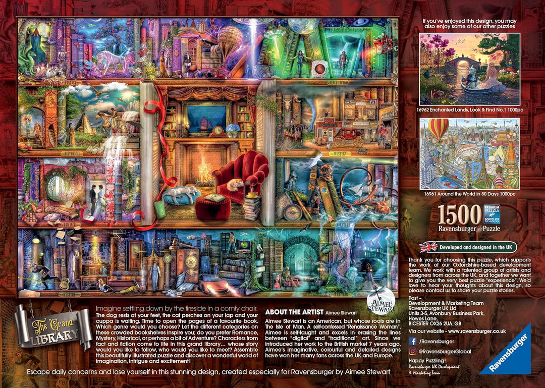 Ravensburger - The Grand Library 1500p (10217158) Einzelbett, Einzelbett