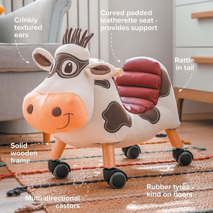 Little Bird Told Me Ride On Toy for 1 Year Old Kids Toddlers Toys for Girls & Boys Soft Animal Cow T