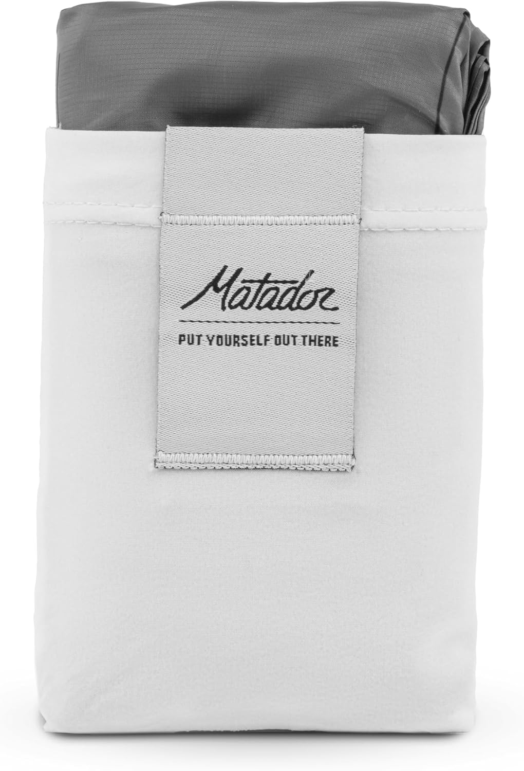 MATADOR Pocket Blanket 4,0 - Weiss (Sitzplätze 2-4); Ultraleicht Picknickdecke mit Pflöcken; Faltbar