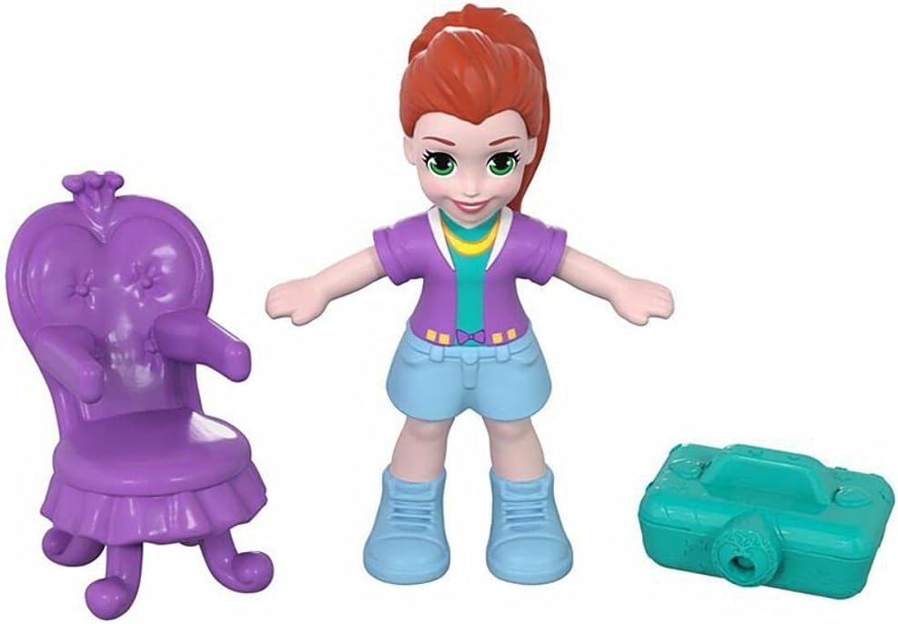 Mattel Polly Pocket FRY31 Tiny Places Lilas Schrank Single, Single