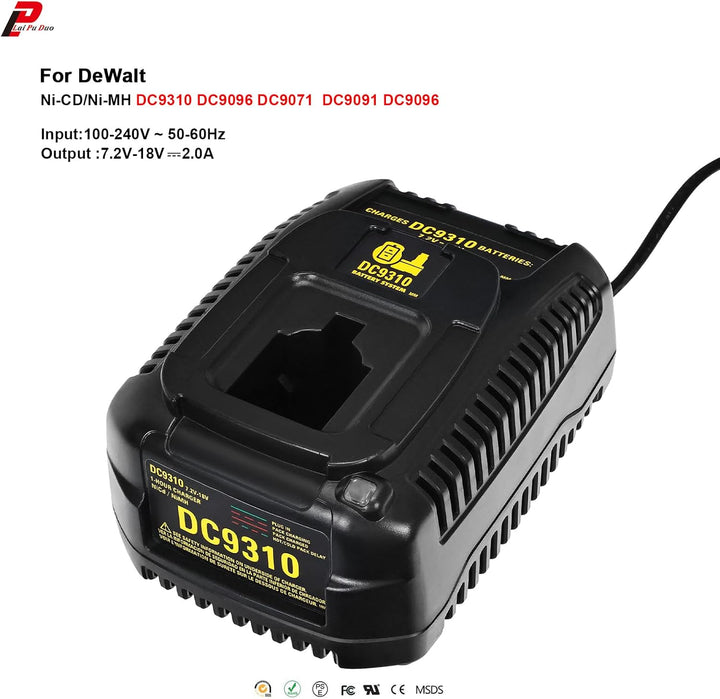 Akku-Schnellladegerät/Akkuladegerät Für Dewalt DC9310 Ladegerät 7.2V-18V NI-CD NI-MH DW9057 DC9071 D