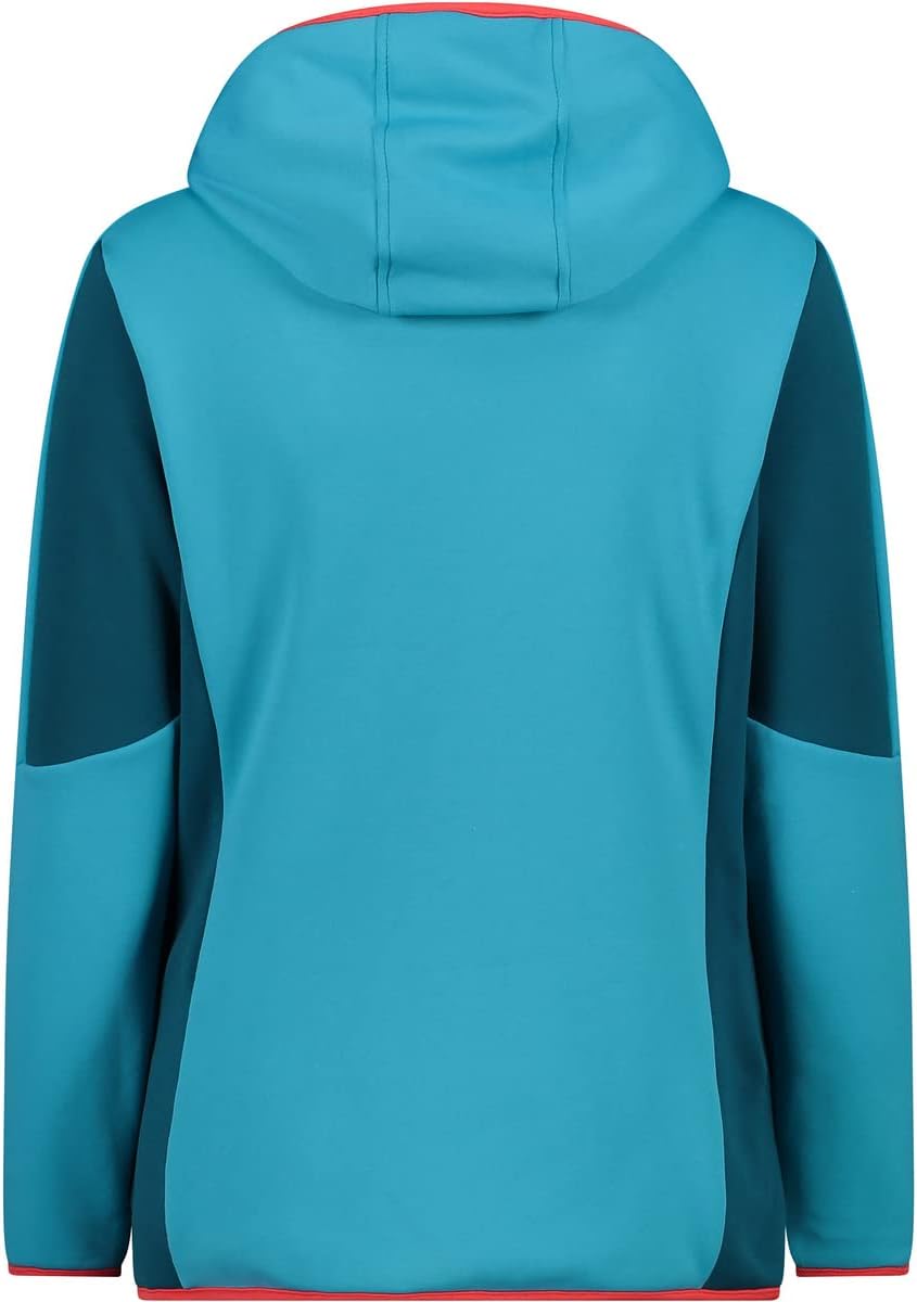 CMP Damen Stretch-fleecejacke für Damen mit Fester Kapuze JACKET 34 Lagune, 34 Lagune