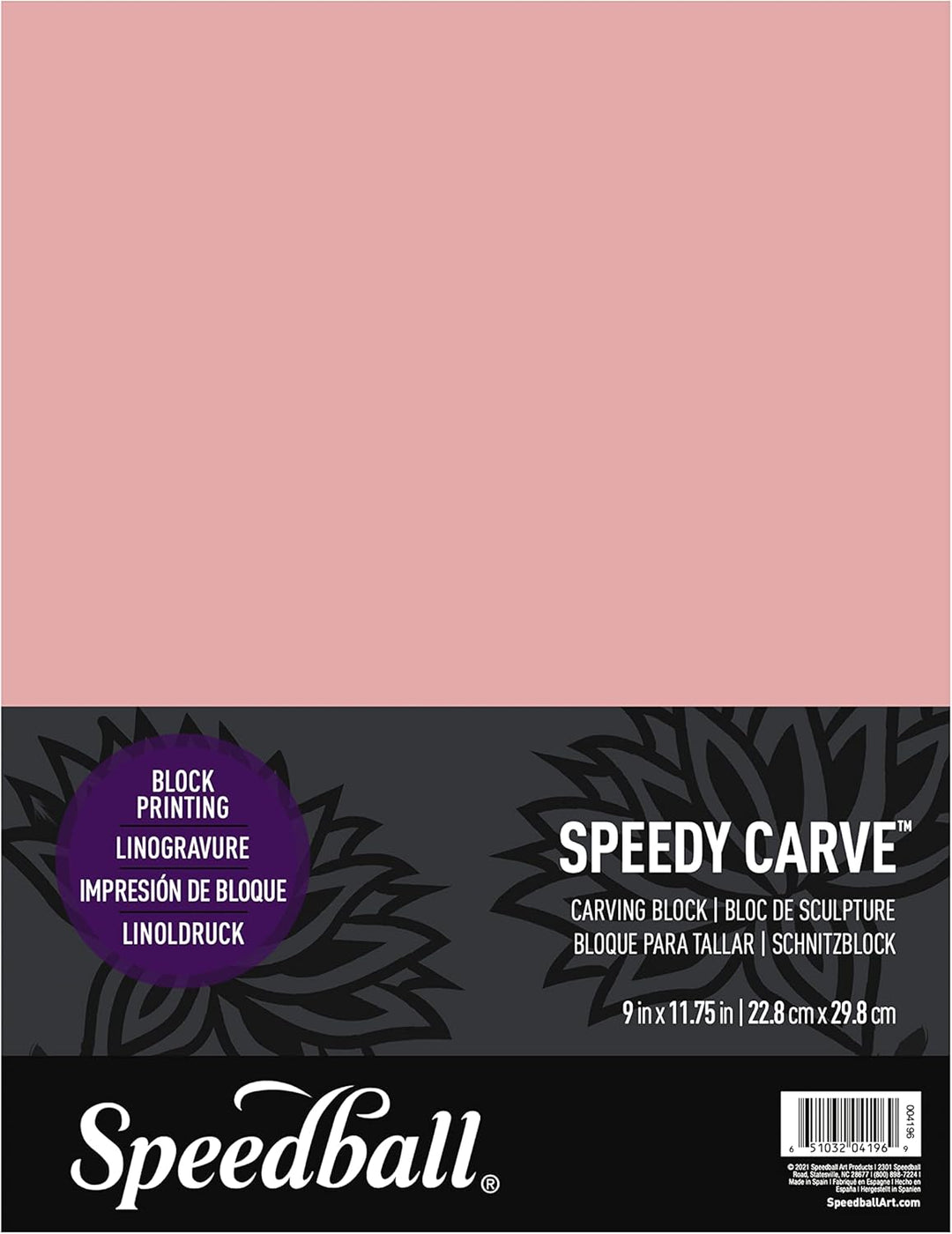 Speedball Druckstock zum Schnitzen, Rose, 9-Inch-by-11 3/4-Inch, 9-Inch-by-11 3/4-Inch