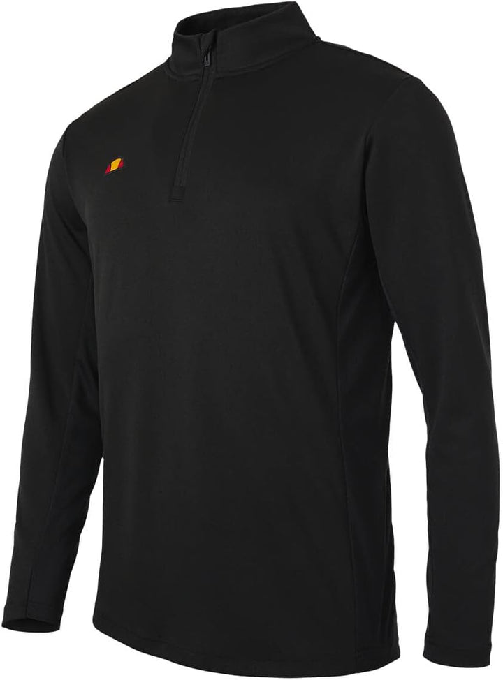Ellesse Herren Rolbi Anti-Odour-Feuchtigkeitsdocht 1/2 Zip-Golf-Pullover L Schwarz, L Schwarz