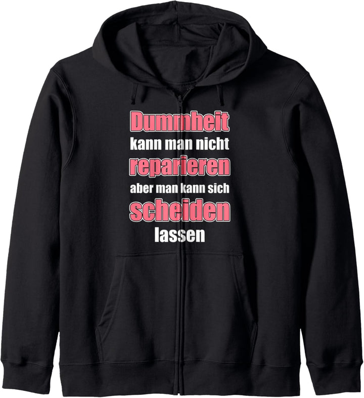 glücklich geschieden Spruch für Ex Frau oder Ex Mann Kapuzenjacke