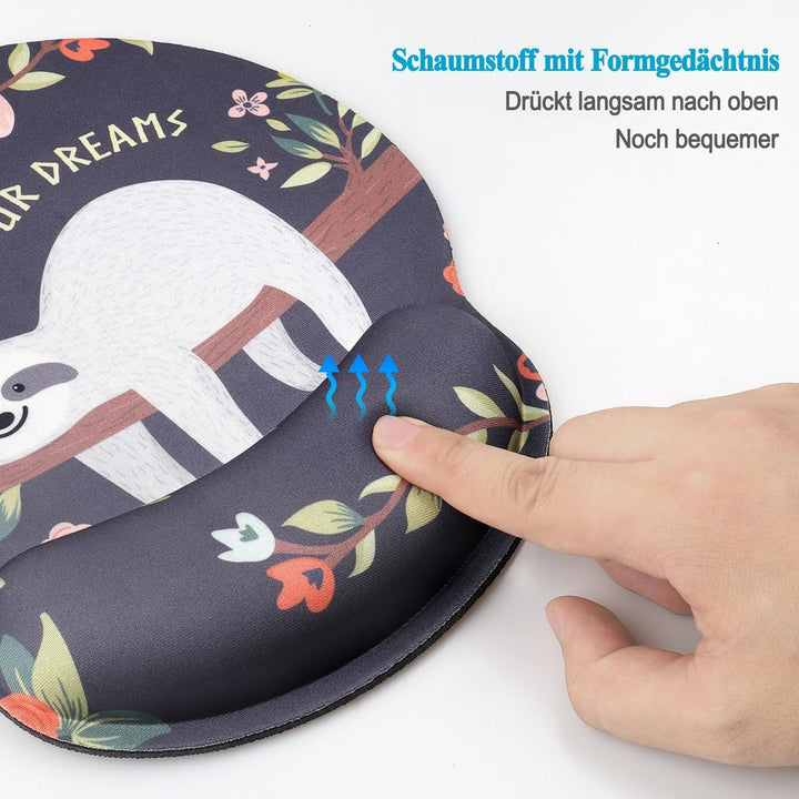 Mauspad Ergonomisch mit Motiv Ergonomisches Mauspad mit Gelkissen Mousepad mit Handauflage MB-152, M