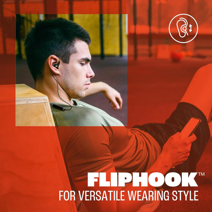 JBL Endurance Run 3 Kabellose In-Ear-Sport-Kopfhörer mit Bluetooth, 25 h Akkulaufzeit, FlipHook- und