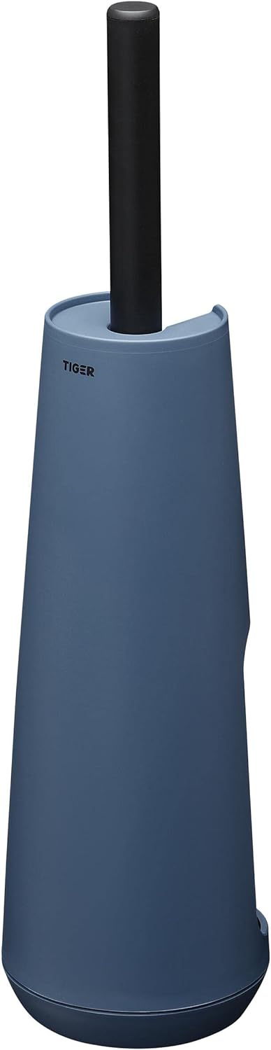 Tiger Tess Toilettenbürstenhalter freistehend mit flexibler Swoop WC-Bürste, Farbe: Blau / Schwarz B