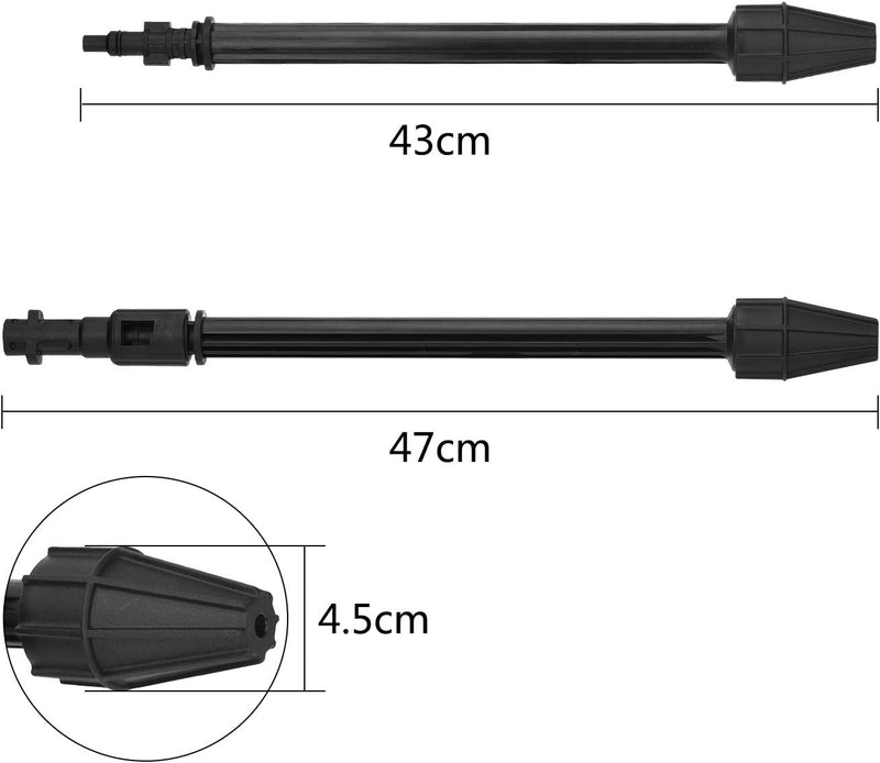 DrRobor 160Bar Hochdruck Hochdruckreiniger Lanze für Kärcher K2 K3 K4 K5 K6 K7, Hochdruck Sprühlanze