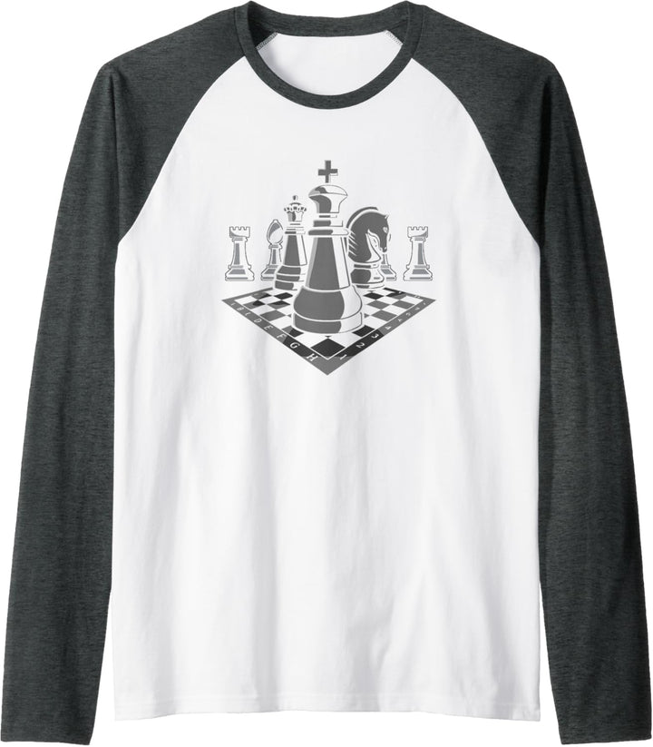 Schachspieler Schachfigur Schachbrett - König Schach Raglan