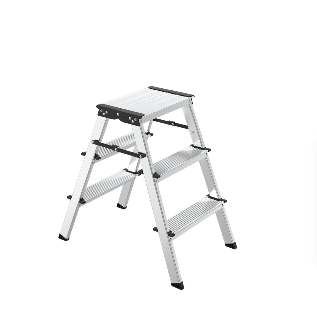 Amig Klapphocker 3 Stufen Aluminium 57x60x36 cm