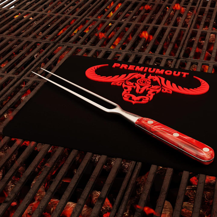 Giesser seit 1776 - Made in Germany - Tranchiergabel 21 cm Red Diamond, PremiumCut Fork No 1, Fleisc
