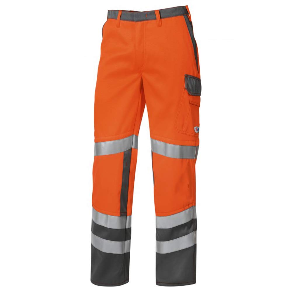 BP 2213-840-8553-46n Arbeitshosen, mit elastischem Rückenteil, 320,00 g/m², Warnorange/dunkelgrau, 4
