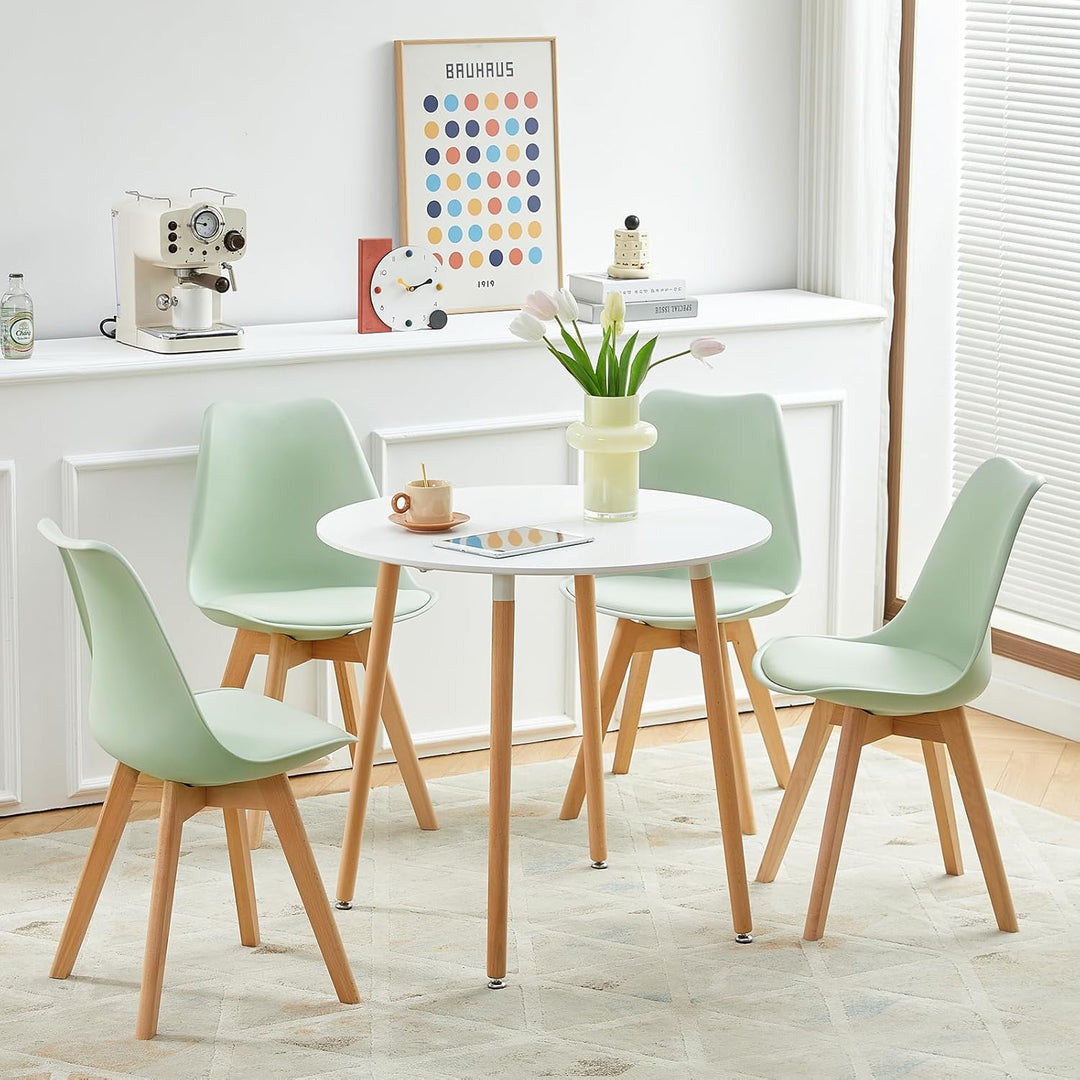 EGGREE 6er Set Esszimmerstuhl Skandinavischer SGS Geprüfter, Design Küchenstuhl Essstühle mit Polste