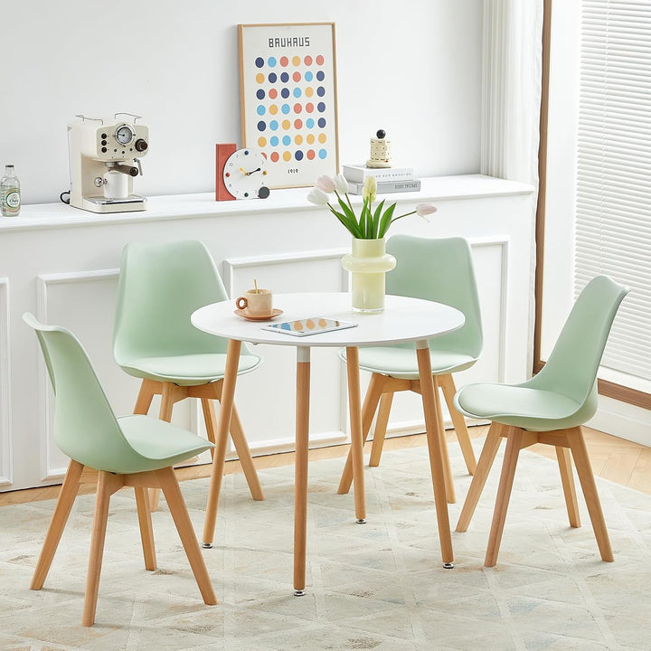 EGGREE 6er Set Esszimmerstuhl Skandinavischer SGS Geprüfter, Design Küchenstuhl Essstühle mit Polste