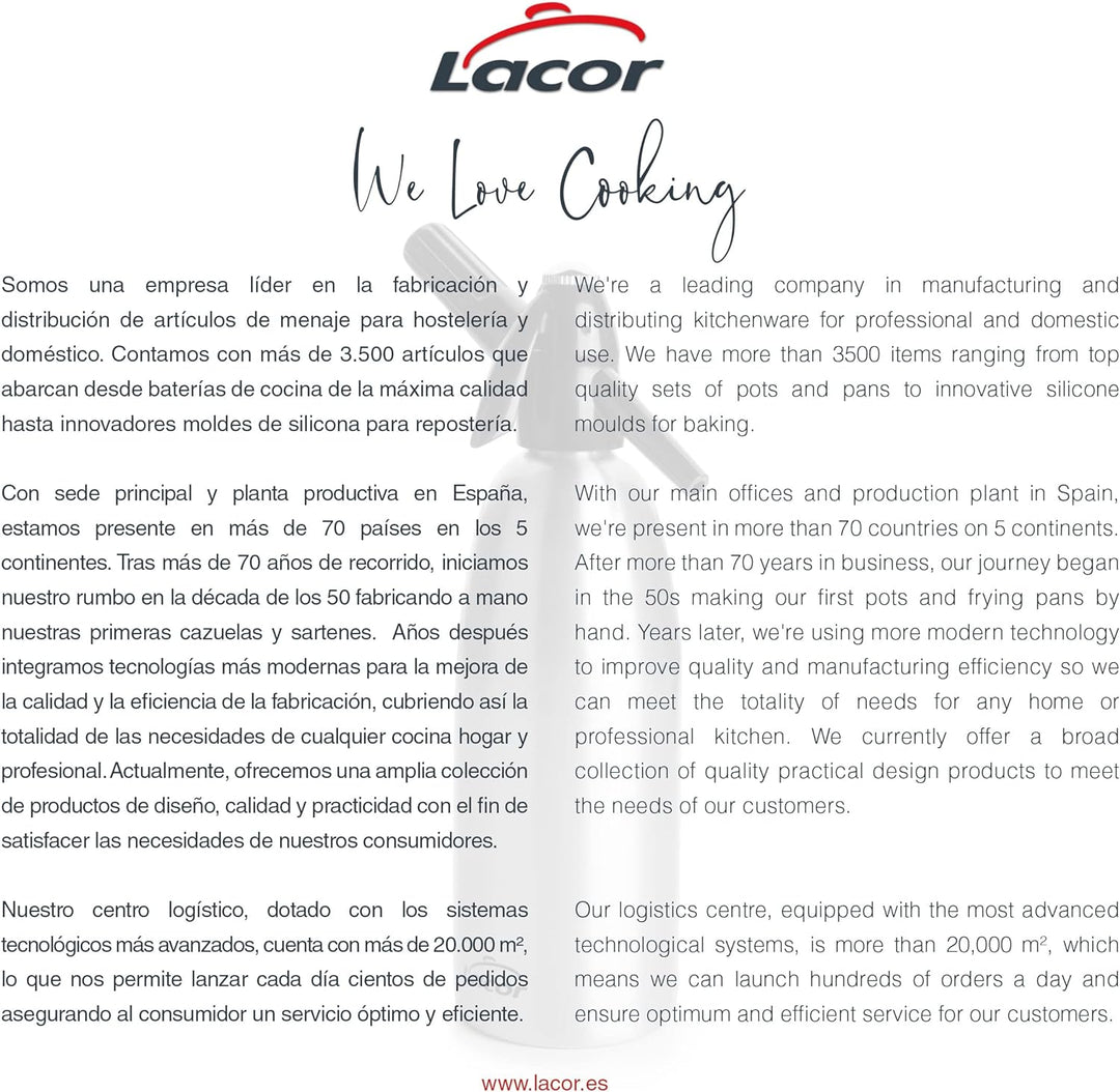 Lacor Siphon, Papier, Zentimeter